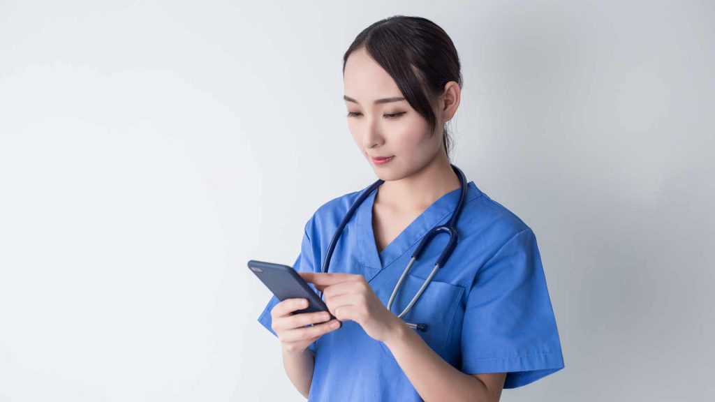 Nurse with Smartphone